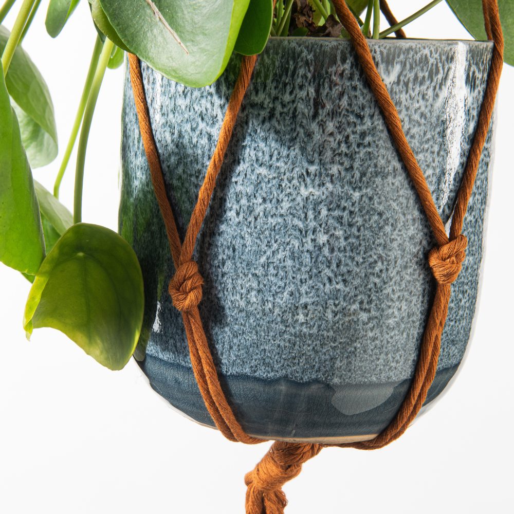 Macramé plantenhanger bruin - Afbeelding 2