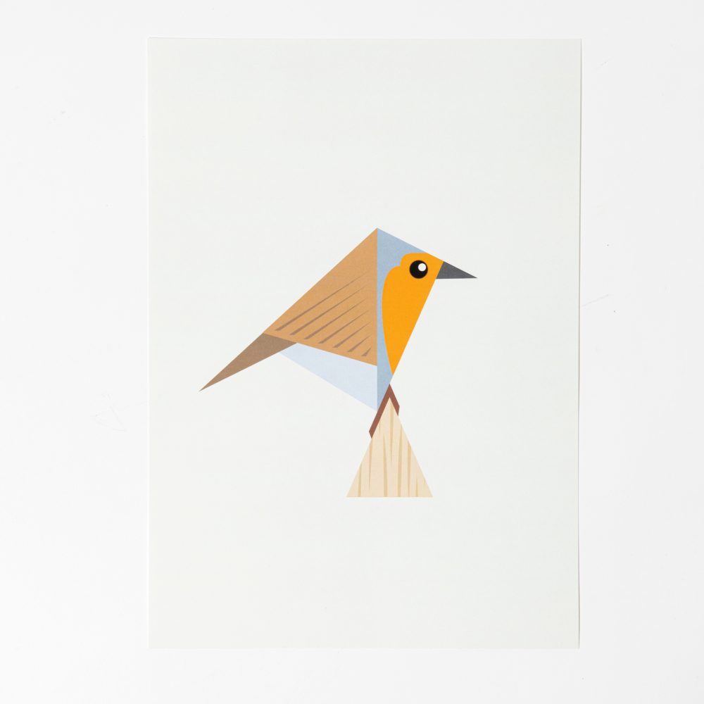 Muurposter vogel