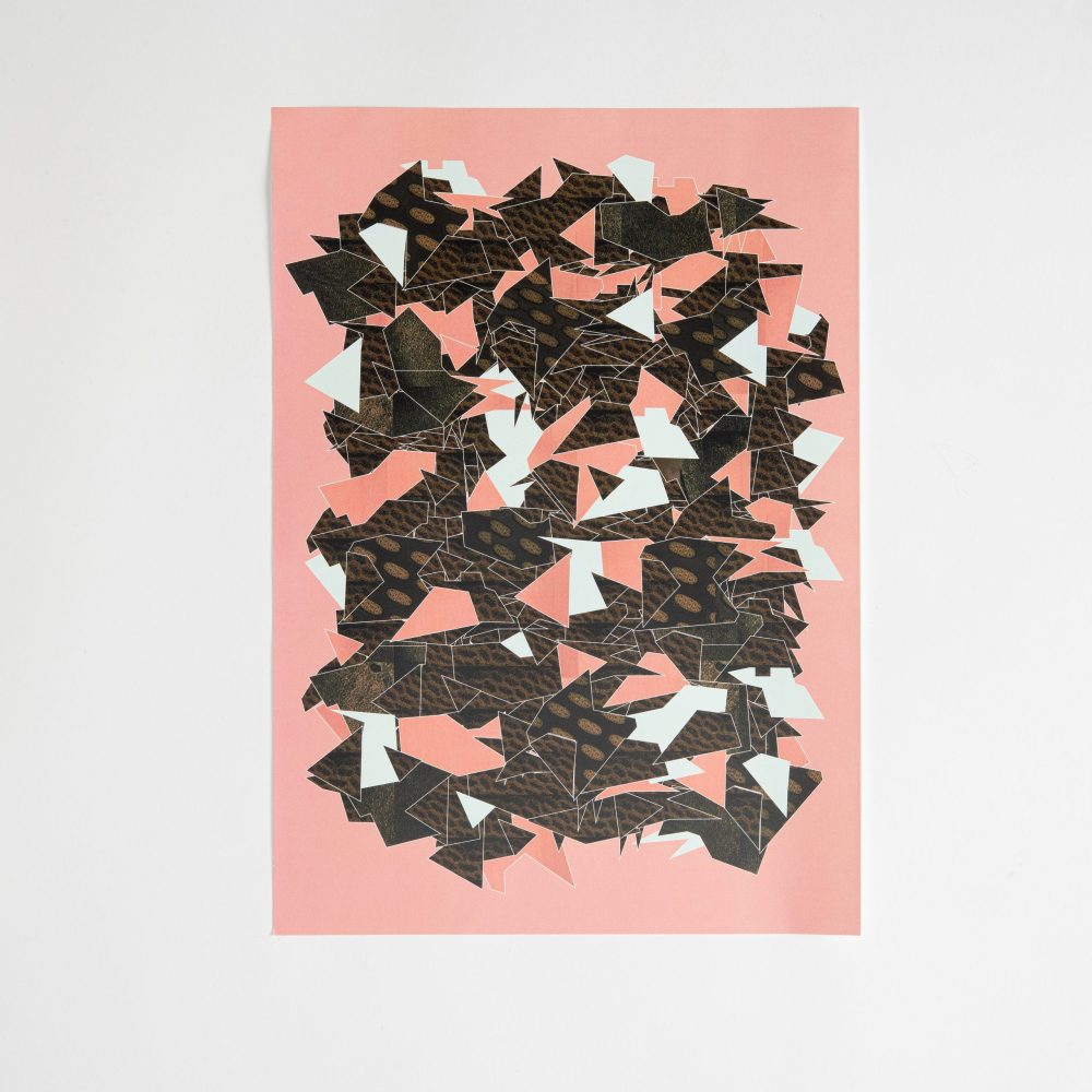 poster abstract roze