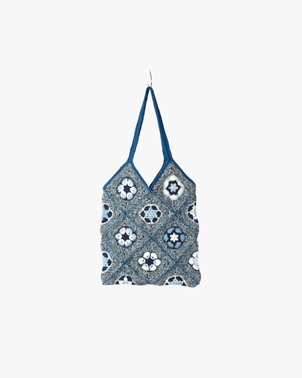 Gehaakte tas blauw