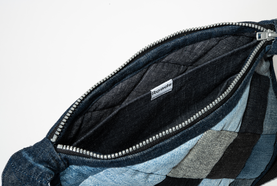 Denim tas close up